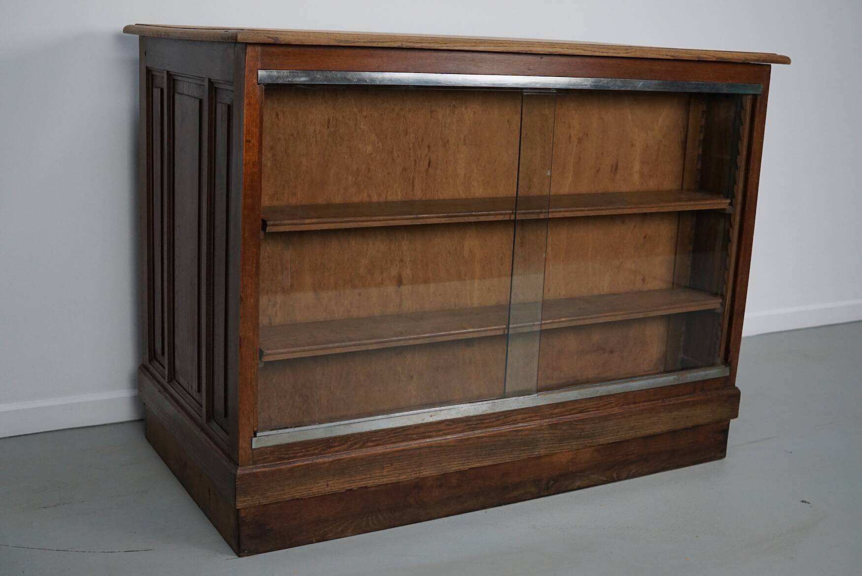 French oak shop counter / desk or kitchen island, 1950s