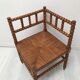 A wooden corner chair turned 1920s