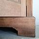 Antique sideboard in raw wood and 2 carved medallion doors