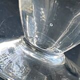 Duo of engraved glass water glasses