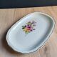 Vintage oval serving platter in white porcelain