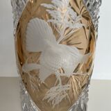 Bohemian crystal vase