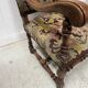 Paire de fauteuils de style Louis XIII a haut dossiers plats XX siècle