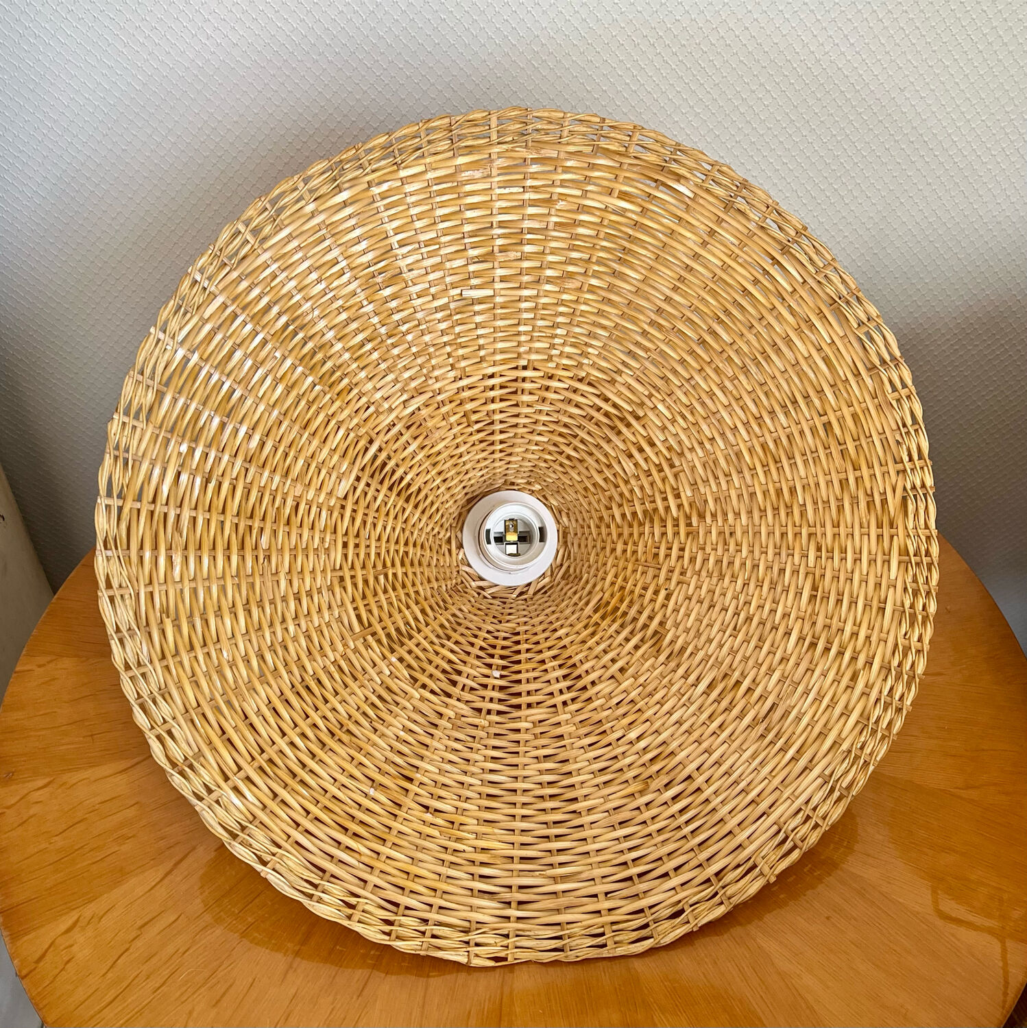 Vintage rattan pendant lamp