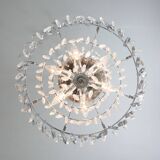 Vintage Viennese Medium Sized Crystal Chandelier, 70s