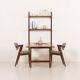 Poul Cadovius shelving wall unit with extendable  desk or a table for Cado,