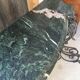 Iron console on marble