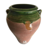 Wall jar in green varnished earth