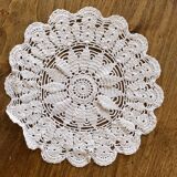 1 napperon en crochet, écru - vintage, ancien