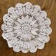 1 crochet doily, ecru - vintage, old