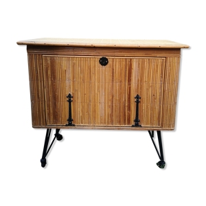 bar vintage rotin