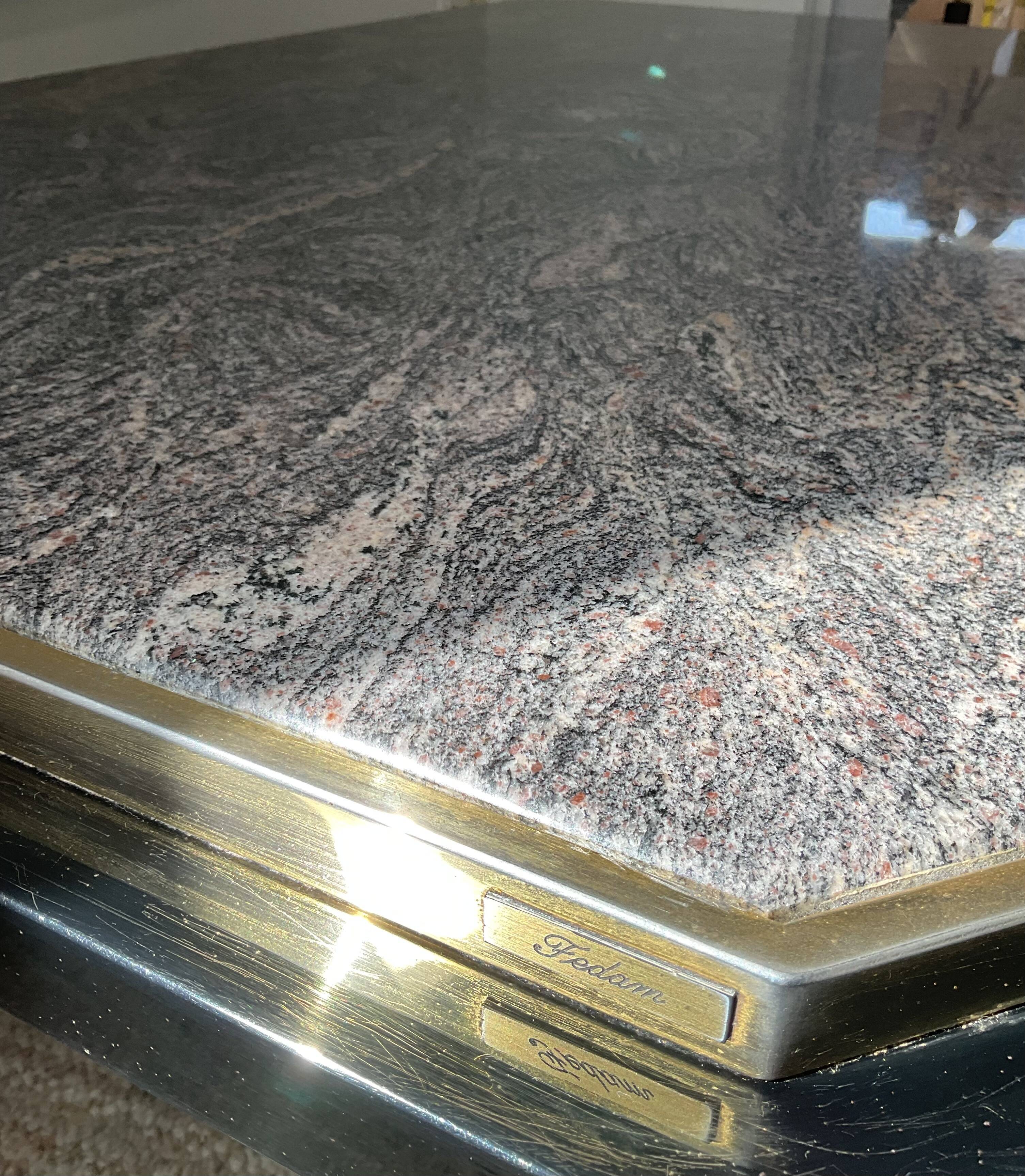 Vintage Fedam coffee table from the 80s