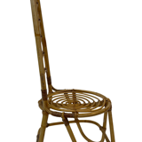 Chaise vintage en rotin Rohe Noordwolde