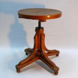 Tabouret de piano / tabouret pivotant, J. & J. Kohn company, tabouret ancien en bois courbé, vers 1900