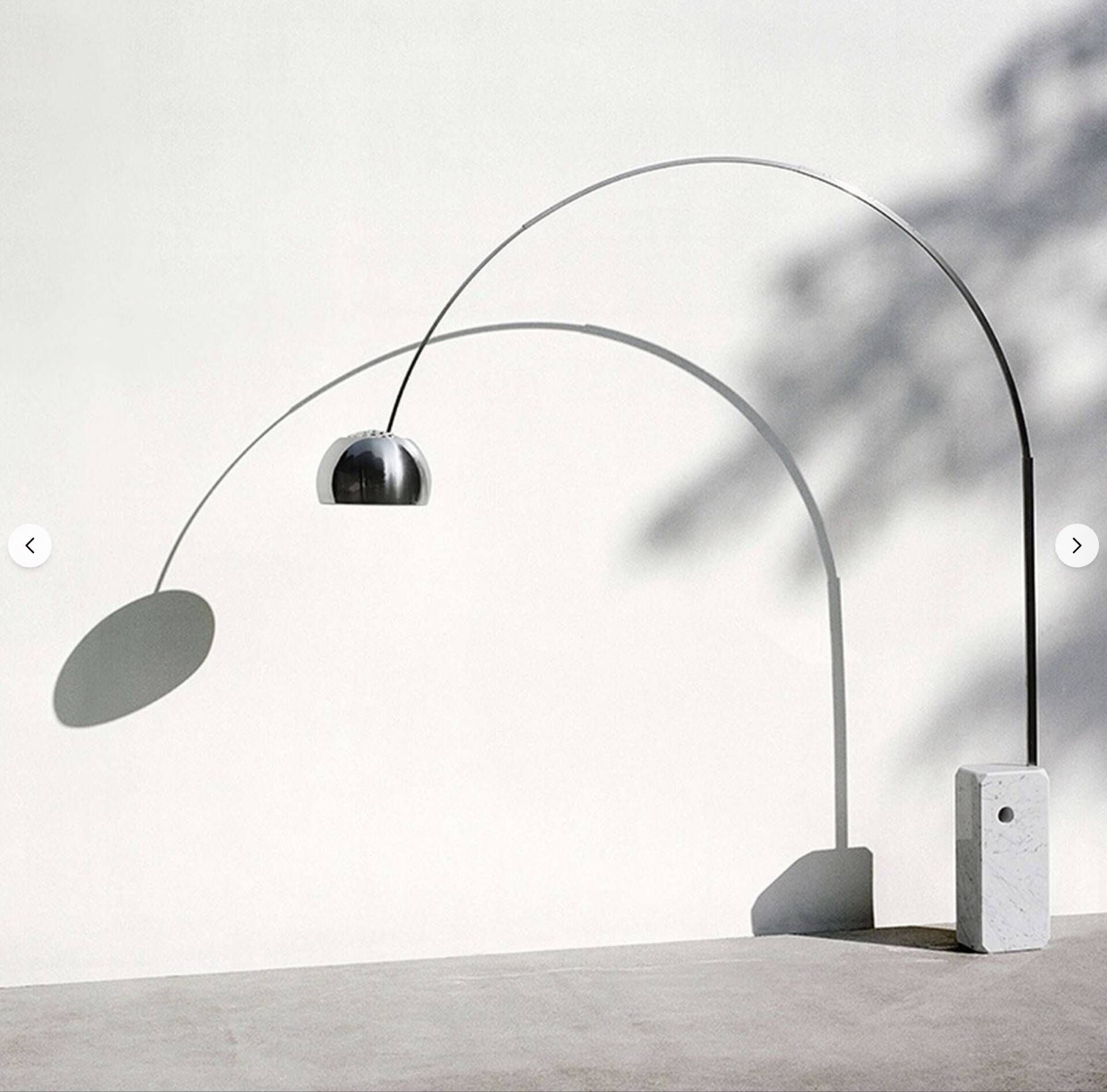Magnifique lamdaire Arco - designer Achille and Per Giacomo Castiglio