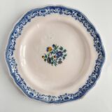 2 Moustiers Earthenware Plates | 18th Century | Colorful Floral Decor