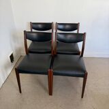 Lot de 4 chaises vintage scandinaves