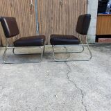 Paire de chauffeuses annees 70