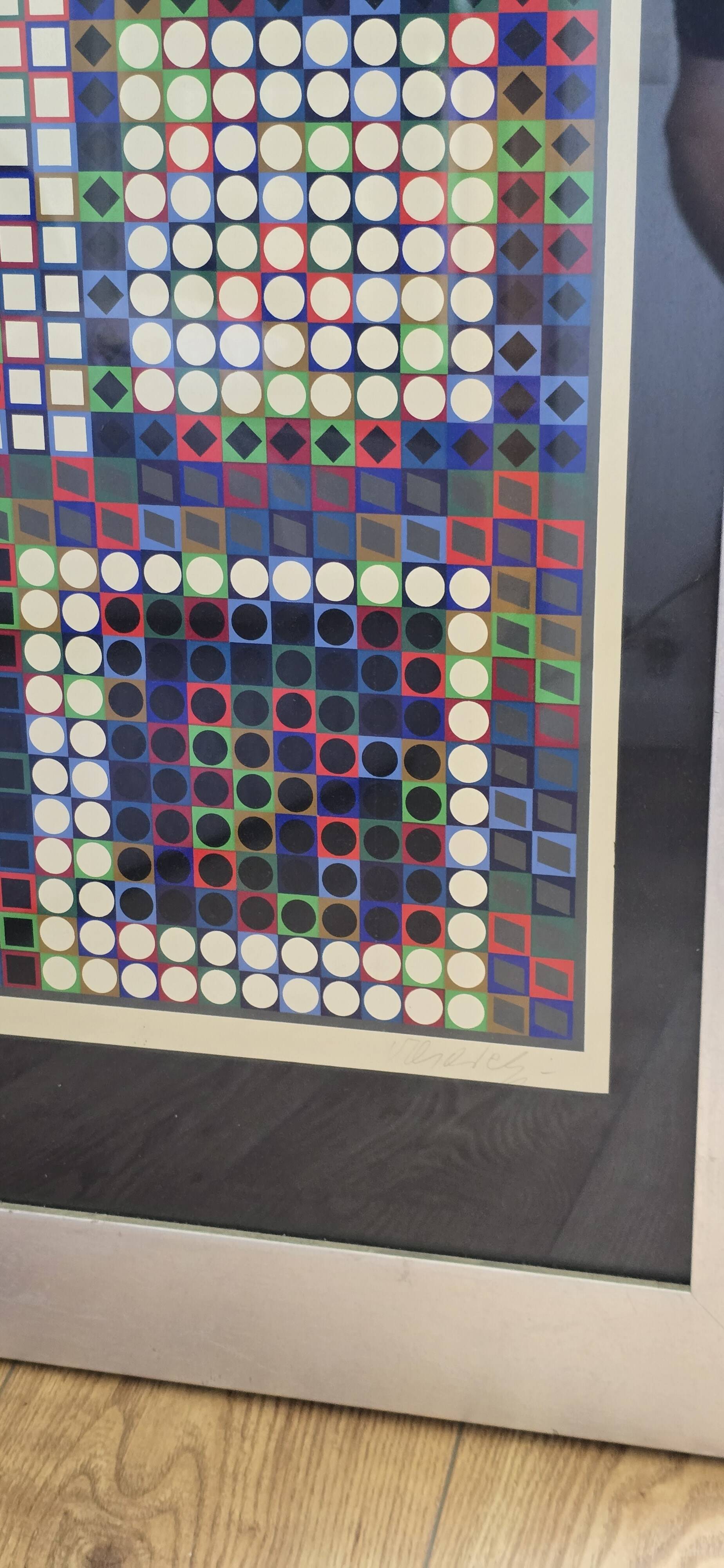 Victor Vasarely (1906-1997) - Kinetic Composition - Signed silkscreen print
