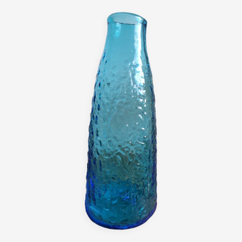 Blue glass carafe