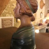 Bust woman plaster