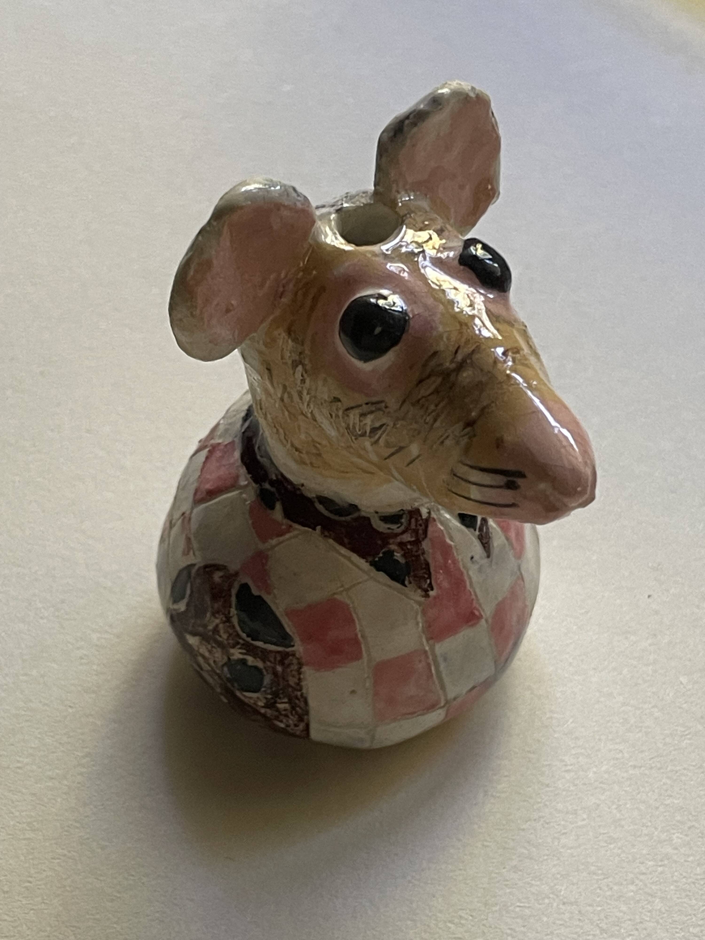 Small "bud vase" in glazed ceramic