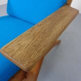 Danish GE290 Chair in Oak and Kvadrat Hallingdal by Hans J. Wegner for Getama, 1960s