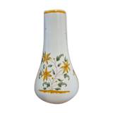 Faience soliflore vase old Moustiers décor