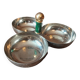 Stainless steel aperitif compartment dish