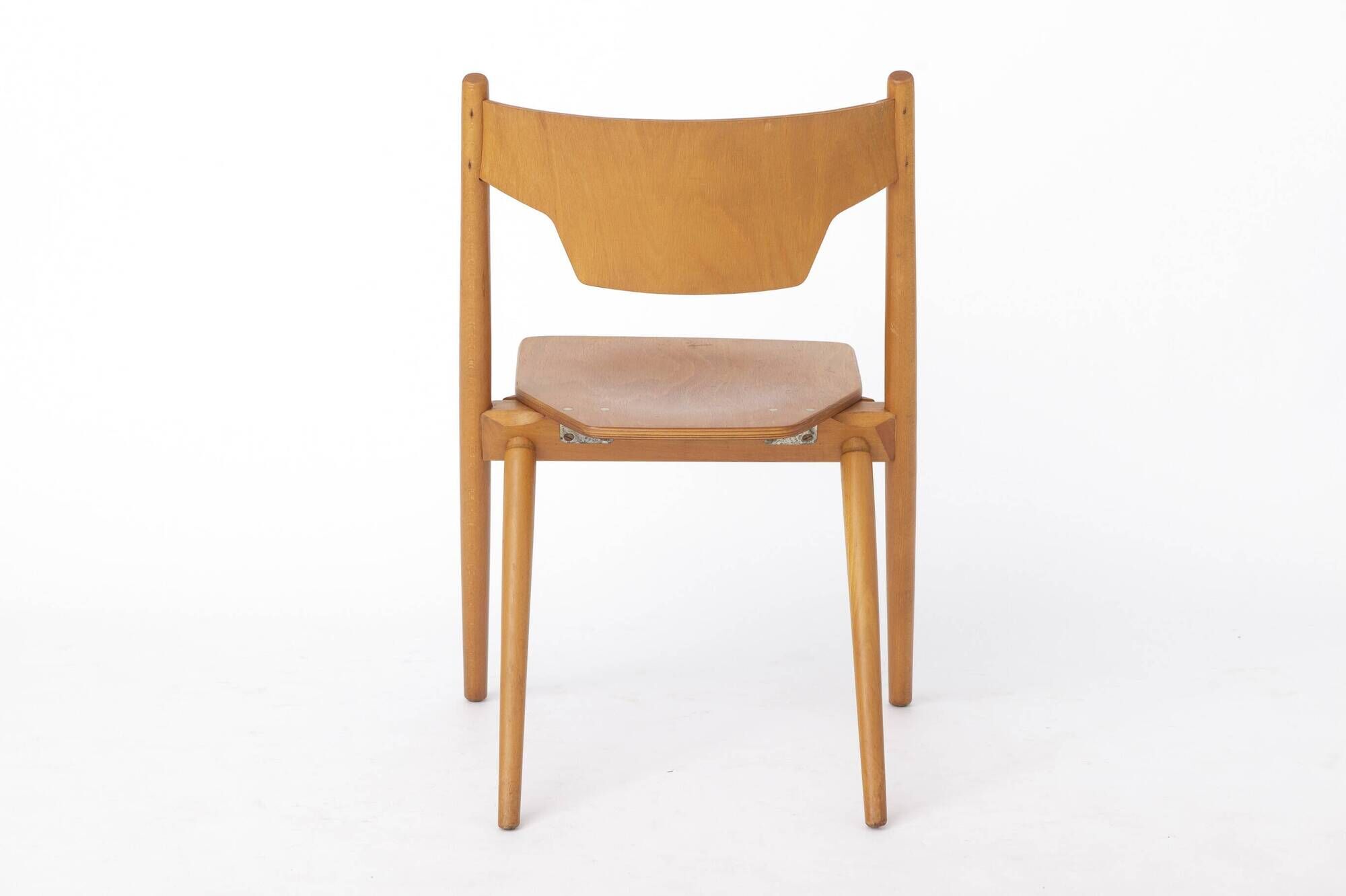 Vintage Hiller Folding Chair | German Beech Wood Chair | 1970s