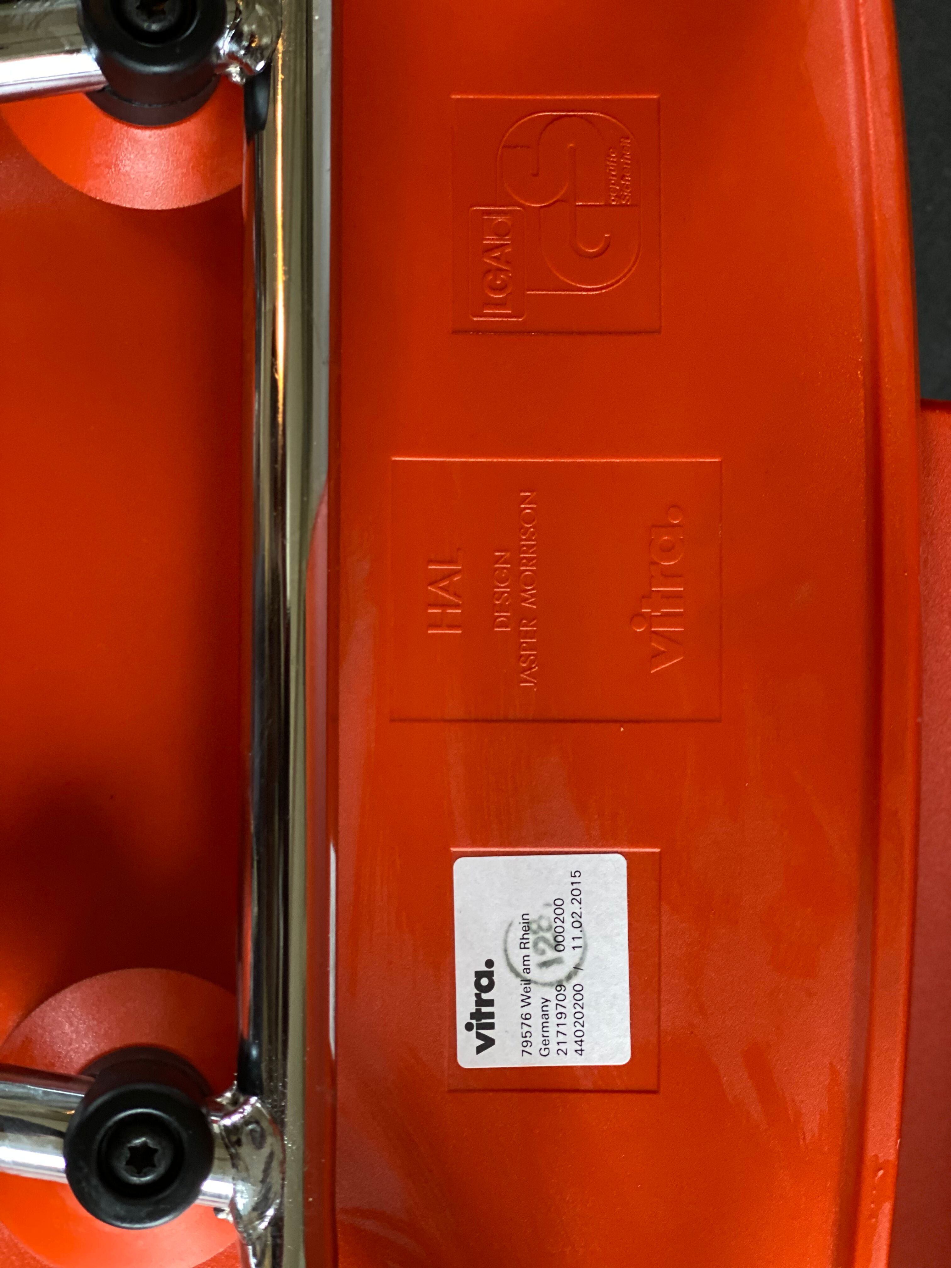 Set of four Vitra HAL chairs