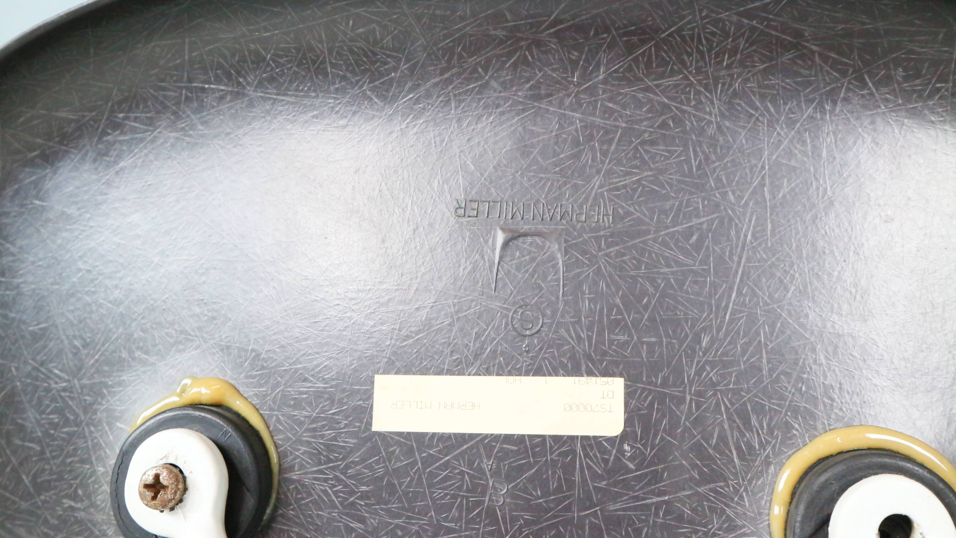 Charles & Ray Eames Set of 4 Off Black"La Fonda" Chairs for Herman Miller, 1960