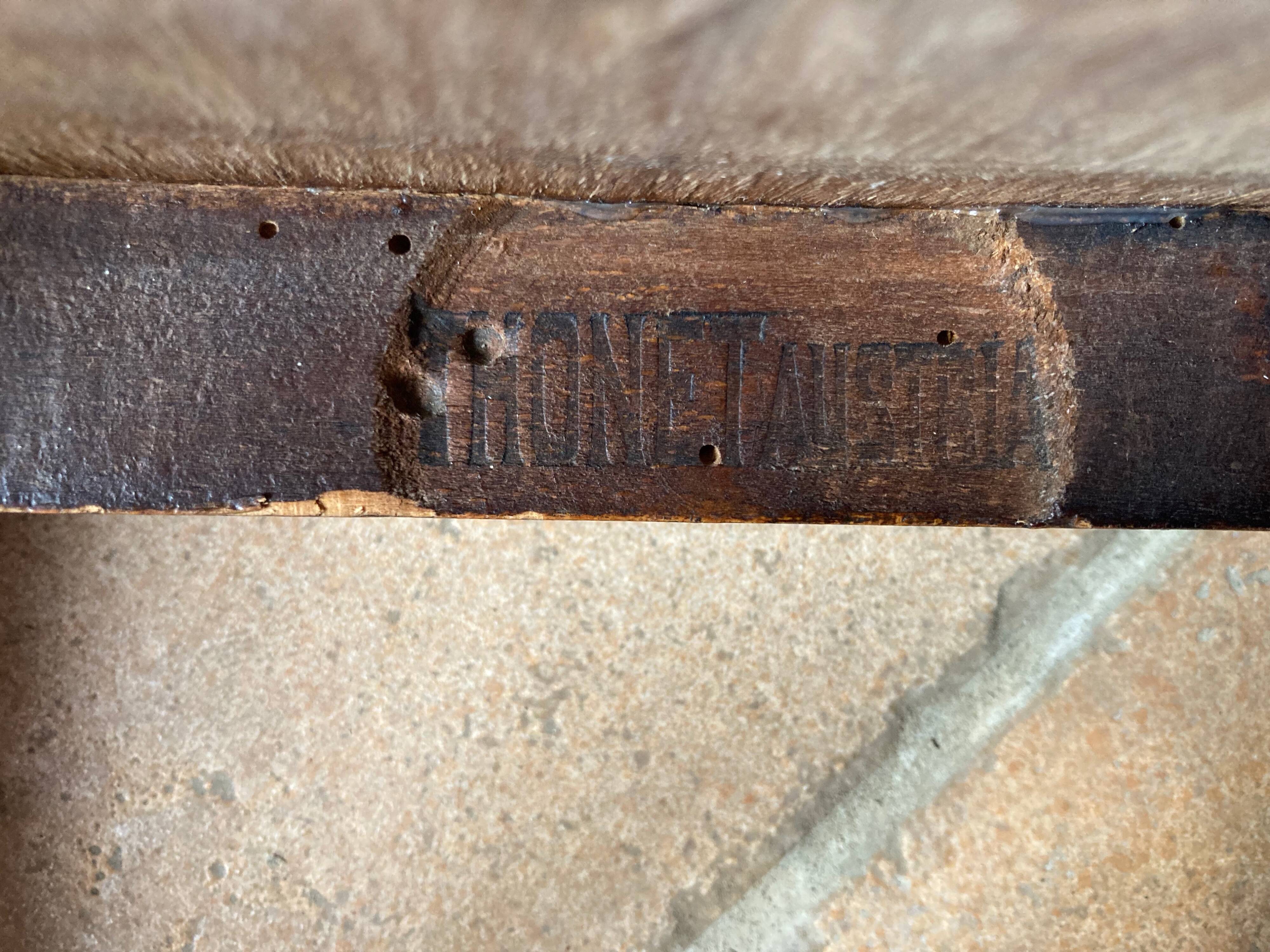 Thonet chair, 1900s-1920s, embossed seat