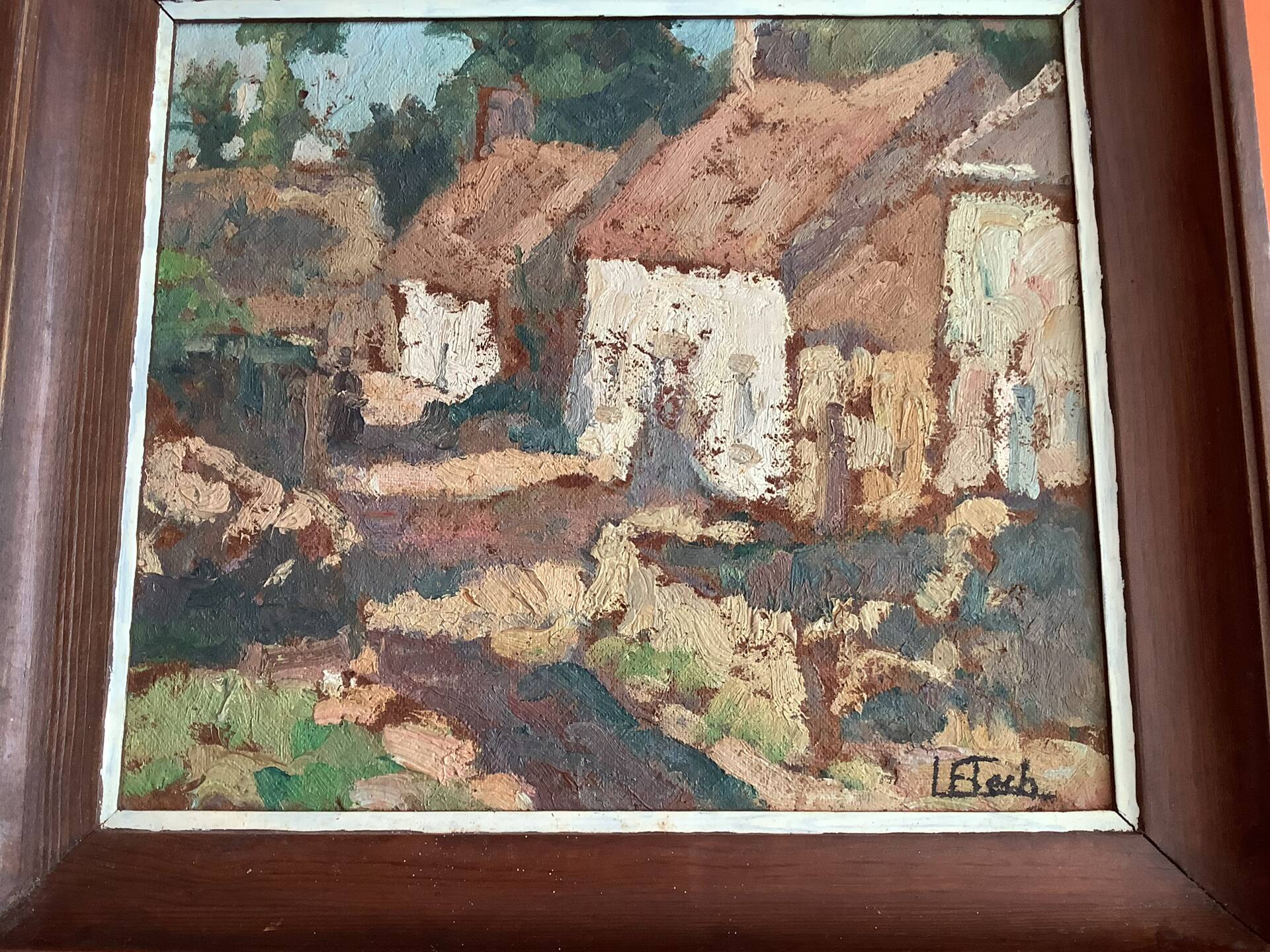 Floch Lionel Huile Paysage de village