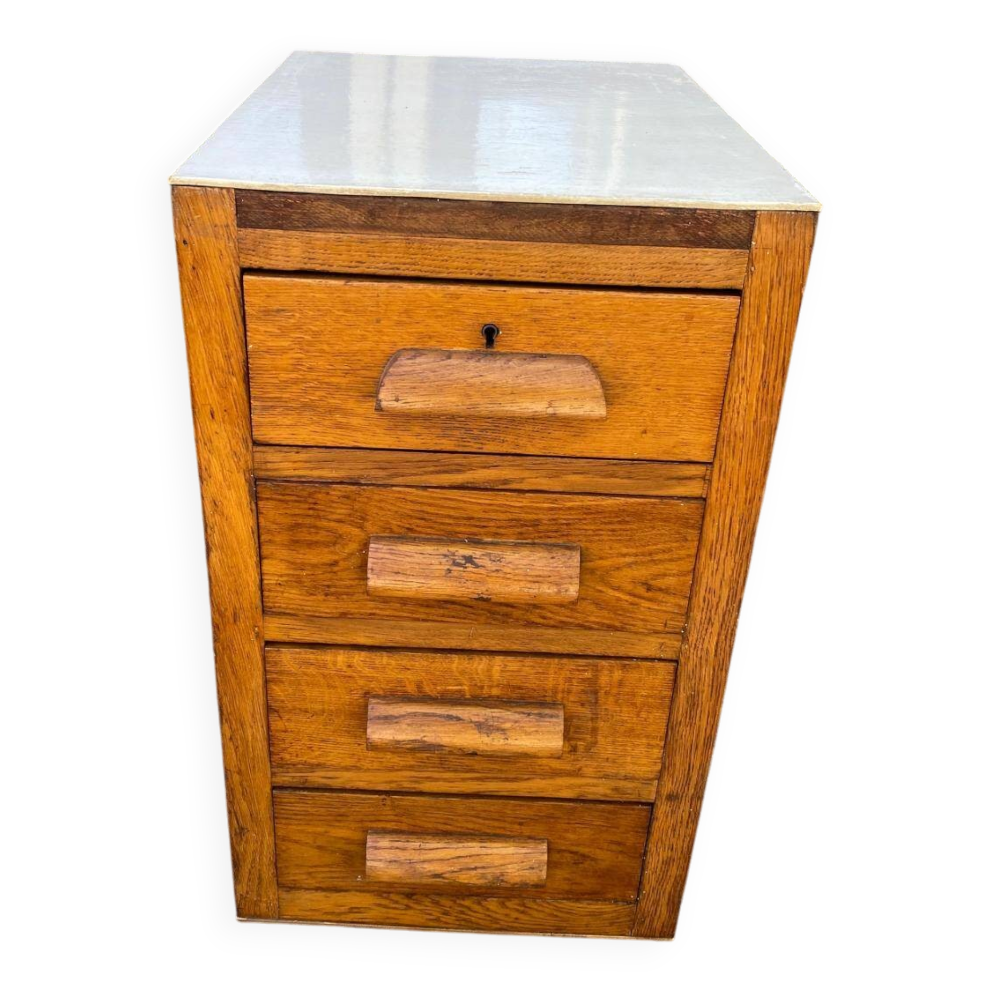 Solid oak notary cabinet American office filing cabinet
