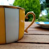 tasse à thé ou à déjeûner et soucoupes Art Déco