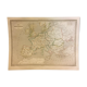 Carte géographique 19ème numérotée Empire de Charlemagne