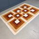 Vintage modernist rug, made in Belgium, 1970s