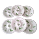 6 oyster plates in Limoges porcelain