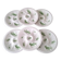 6 oyster plates in Limoges porcelain