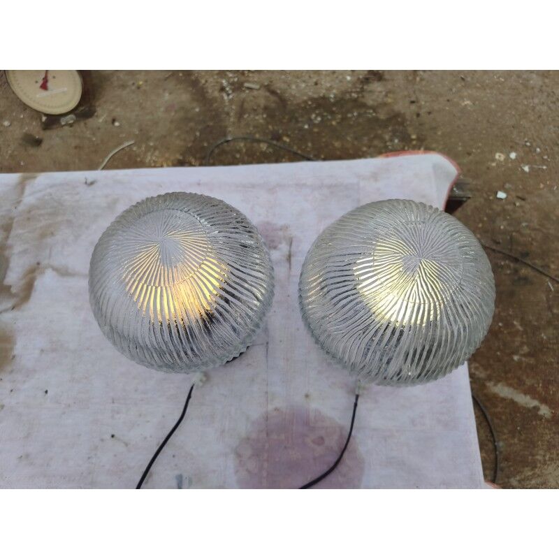 Paire de lampes industrielle