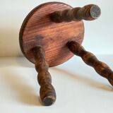 Vintage tripod wood stool