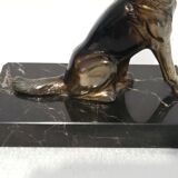 Paire de serre-livres chiens vintage