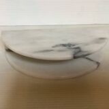 White gray marble mail holder