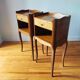 Paire de tables de chevet en bois style Louis XV
