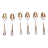 Six Cuillères à moka métal argenté