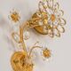 Sconce in gilded brass in the shape of a flower by Palwa, Germany, 1970s.