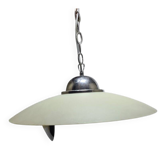 Vintage postmodern glass chandelier, Poland, 1970s