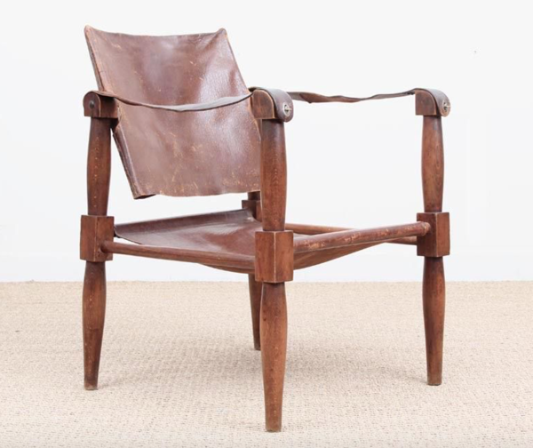 Fauteuils Safari en hêtre 1940s