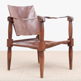Fauteuils Safari en hêtre 1940s